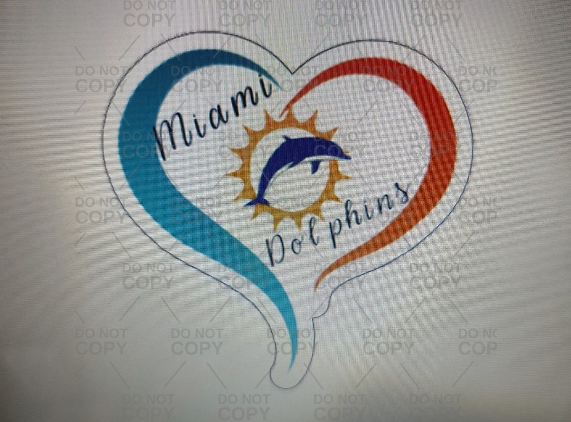 Miami Dolphins Decals Made to Order Etsy