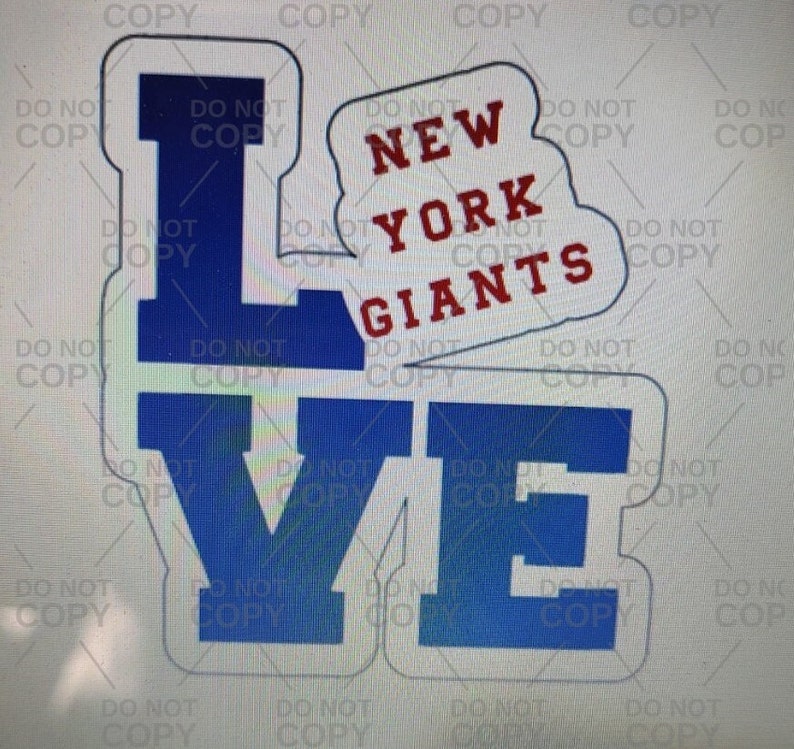 New York Giants Decals Made to Order Etsy