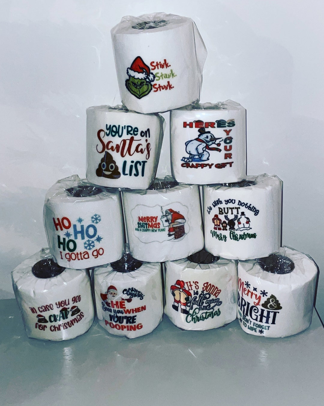 Novelty Christmas Toilet Roll, Funny Gift, Secret Santa Gift please