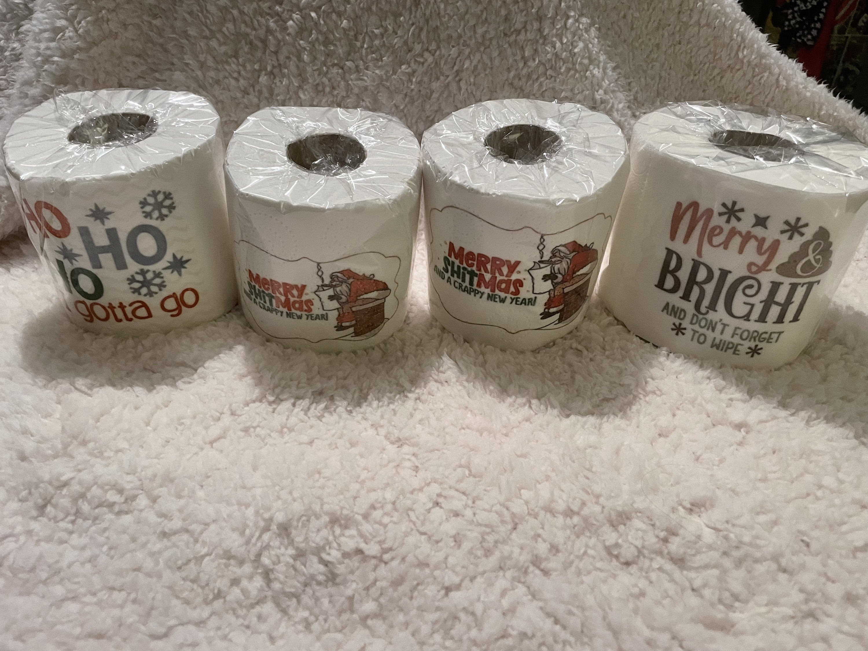 Novelty Christmas Toilet Roll, Funny Gift, Secret Santa Gift please