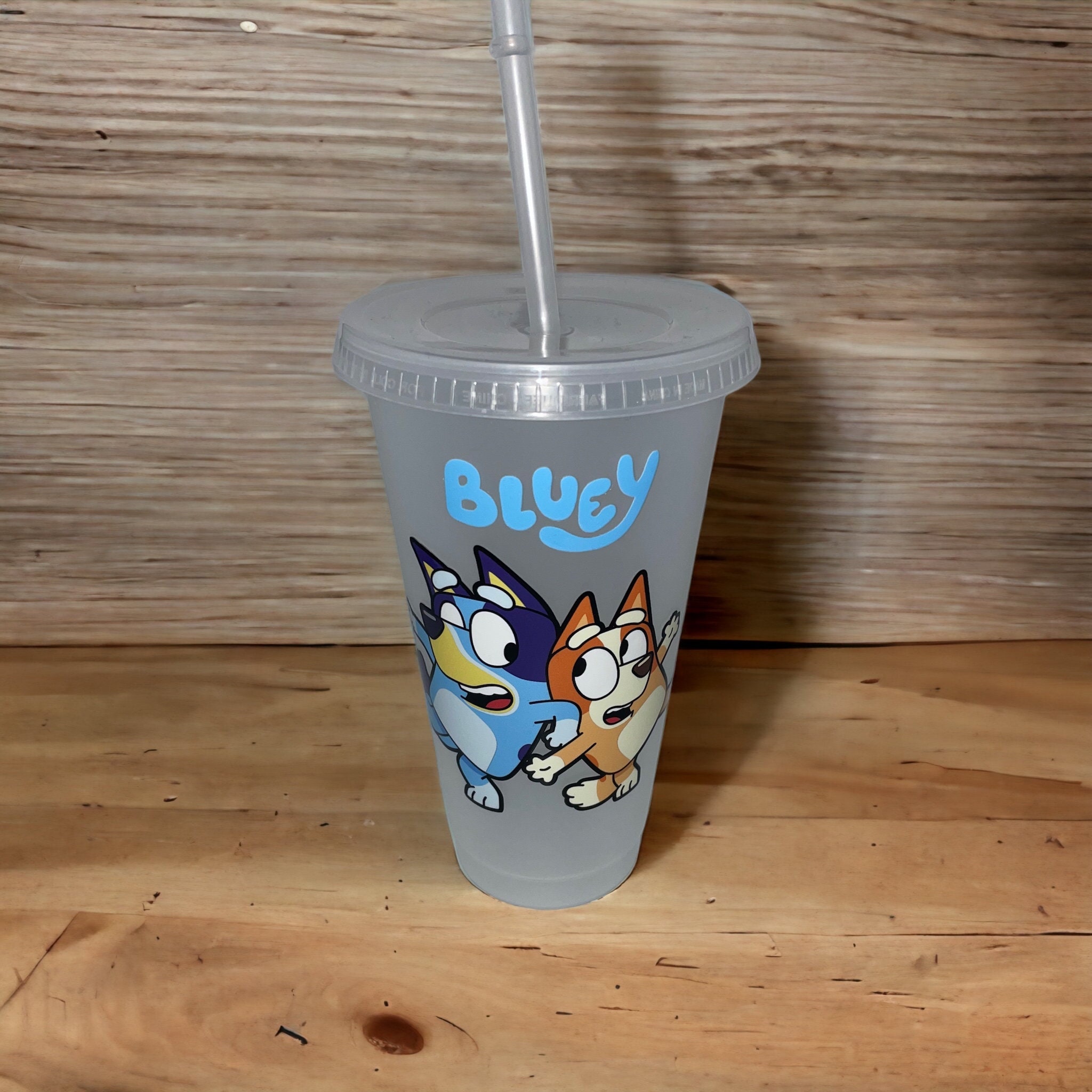 Bluey & Bingo Cold Cup, Starbucks Style, Cold Cup, Tumbler, Cup With Lid  and Straw 