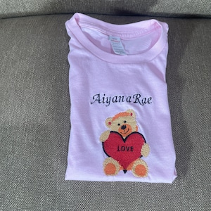 Custom Kids T-shirt, Personalized kids t shirt, custom embroidered design t shirt,