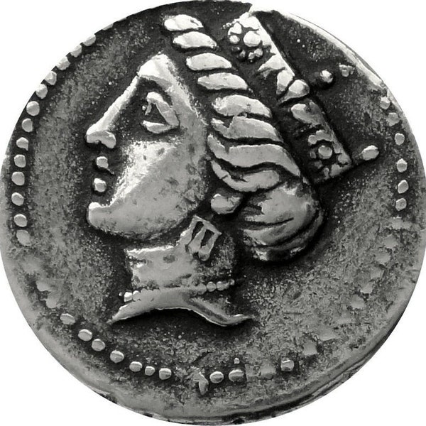 Tyche and Owl, Greek Goddess of Luck and Fortune, Change your Luck, Famous Greek Mythology Coin.