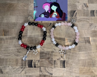 ¡Pulseras a juego de Princesa chicle y Marceline!