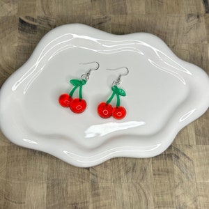 Cherry dangle earrings!