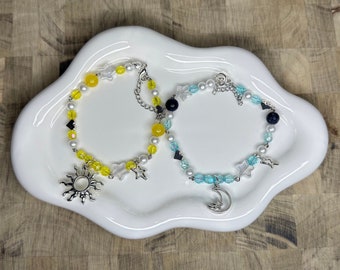 Sun and moon charm bracelets!