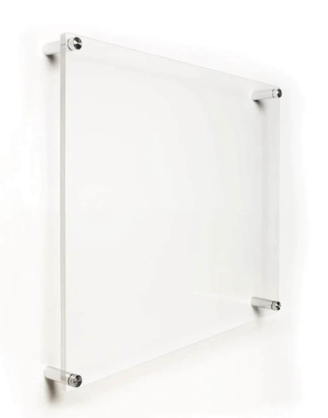 Double Panel Acrylic Frame, Floating Frames for Pictures, Wall Mount