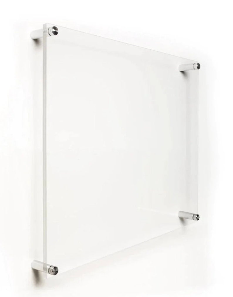 Double Panel Acrylic Frame, Floating Frames for Pictures, Wall Mount