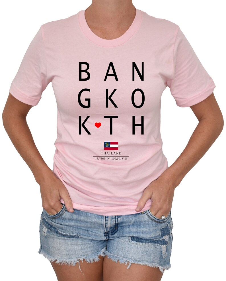Bangkok Shirt Bangkok Tshirt Bangkok Thailand Coordinate Tee Gift for Bangkok Lovers Fans Unisex