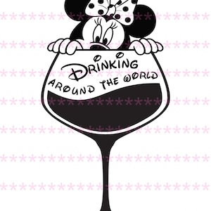 SVG - Drinking Around the World - EPCOT - Cut File - Cricut - Silhouette - Food and Wine Festival - WDW