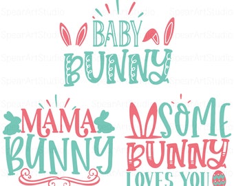 Easter SVG Bundle, Happy Easter SVG, Easter Bunny SVG, Easter Shirts, Easter for Kids, Cut File Cricut, Silhouette