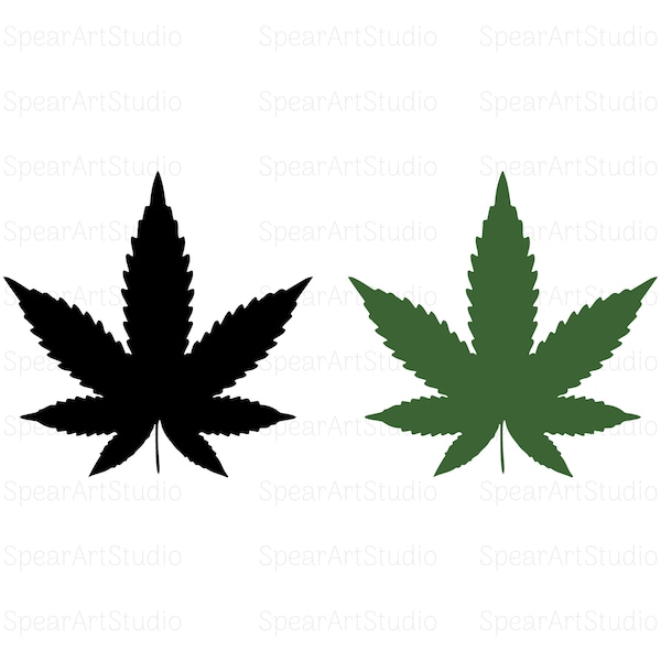 Marijuana Leaf SVG, Pot leaf SVG Download, SVG-bestanden voor Cricut, Svg-bestanden voor Silhouette, Digital Download, Svg Design, Cricut-bestanden