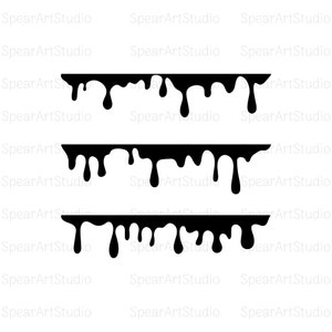 Dripping borders SVG,Dripping svg,Dripping borders Clipart,Choclate Paint drip Silhouette,Cut files Circut cutting files,Image Clipart shirt