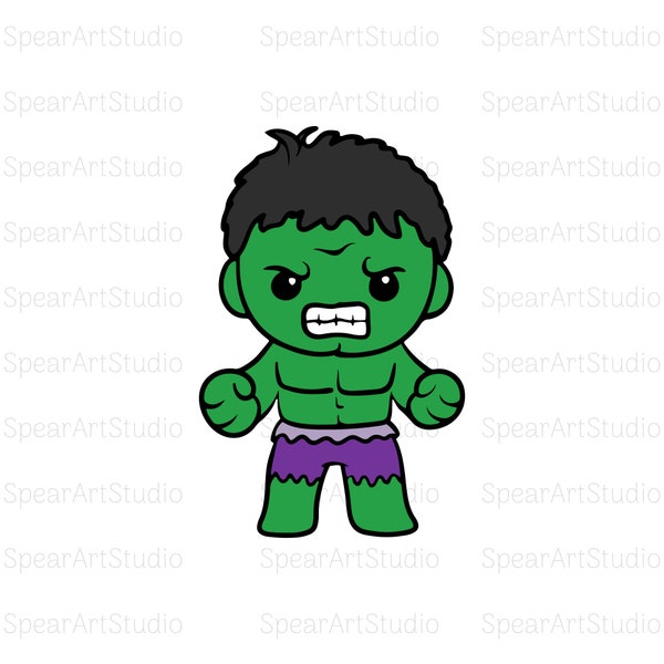 Hulk Svg, Baby Hulk SVG, Hulk Png, Hulk Clipart, Hulk Svg For Cricut, The Incredible Hulk SVG, Crazy Hulk, Silhouette, Instant Download