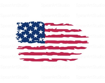 May include: A distressed, faded American flag with a white background. The flag is red, white, and blue with a blue field of stars in the upper left corner.