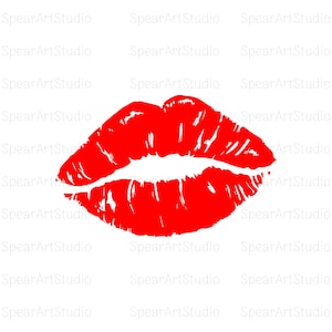 Lips svg, red lips svg, Kiss svg, American lips svg, Kiss design, Cricut and silhouette, Instant Download, kiss me svg
