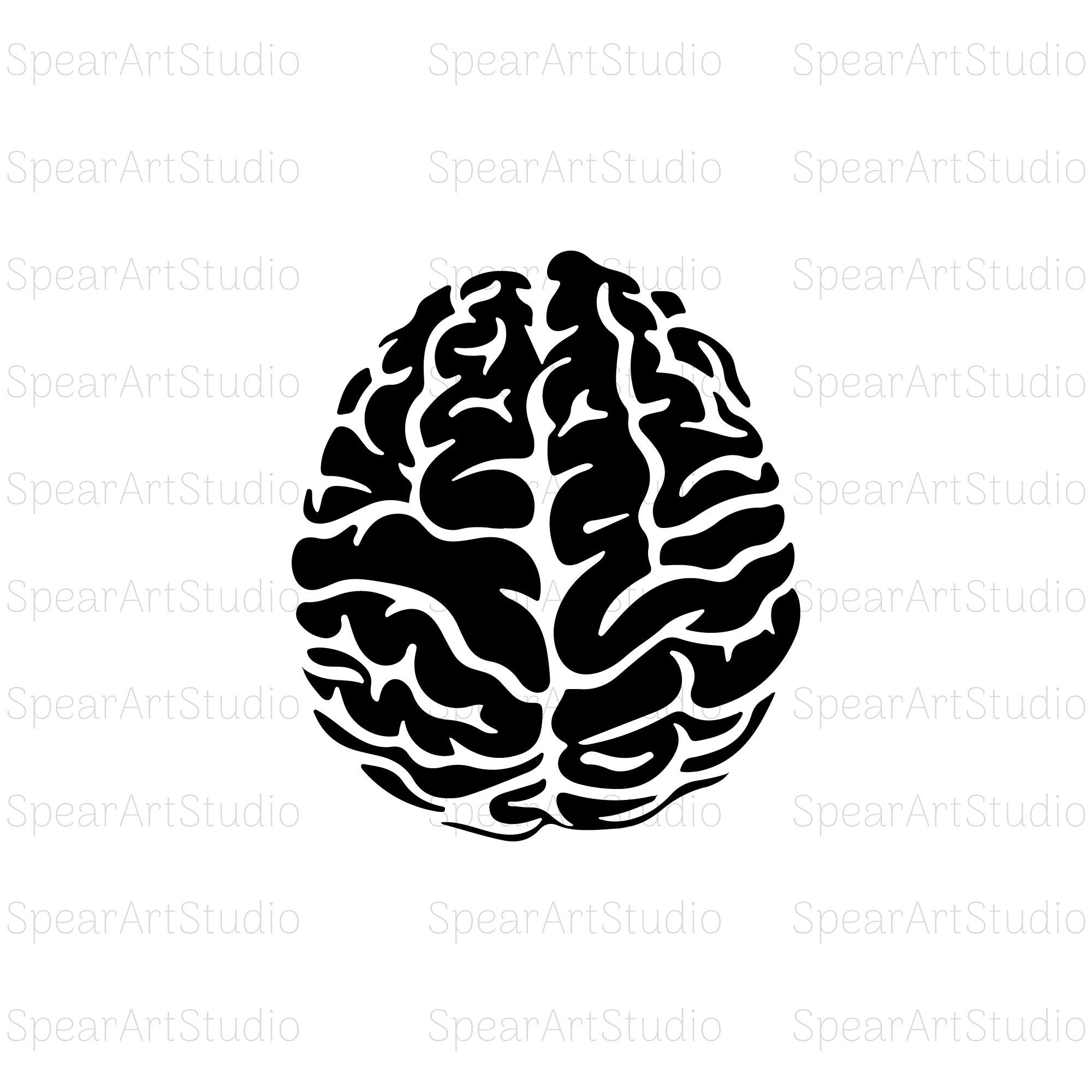 Brain SVG, Brain Cut File, Brain JPG, Brain PNG, Brain Clipart, Brain ...