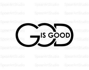 Gott ist gut SVG, Jesus svg, Glaube svg, christliche SVG, Ostern svg, Dateien für Cricut, christliches Shirt svg, Silhouette, svg, Png, Jpg, Pdf, Ai