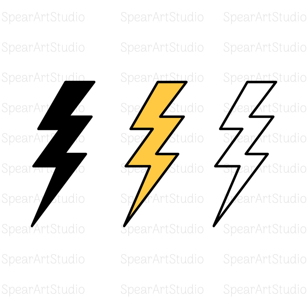 Lightning Bolt Svg, Thunder Shock SVG, Thunder Cut File, Lightning Cut ...