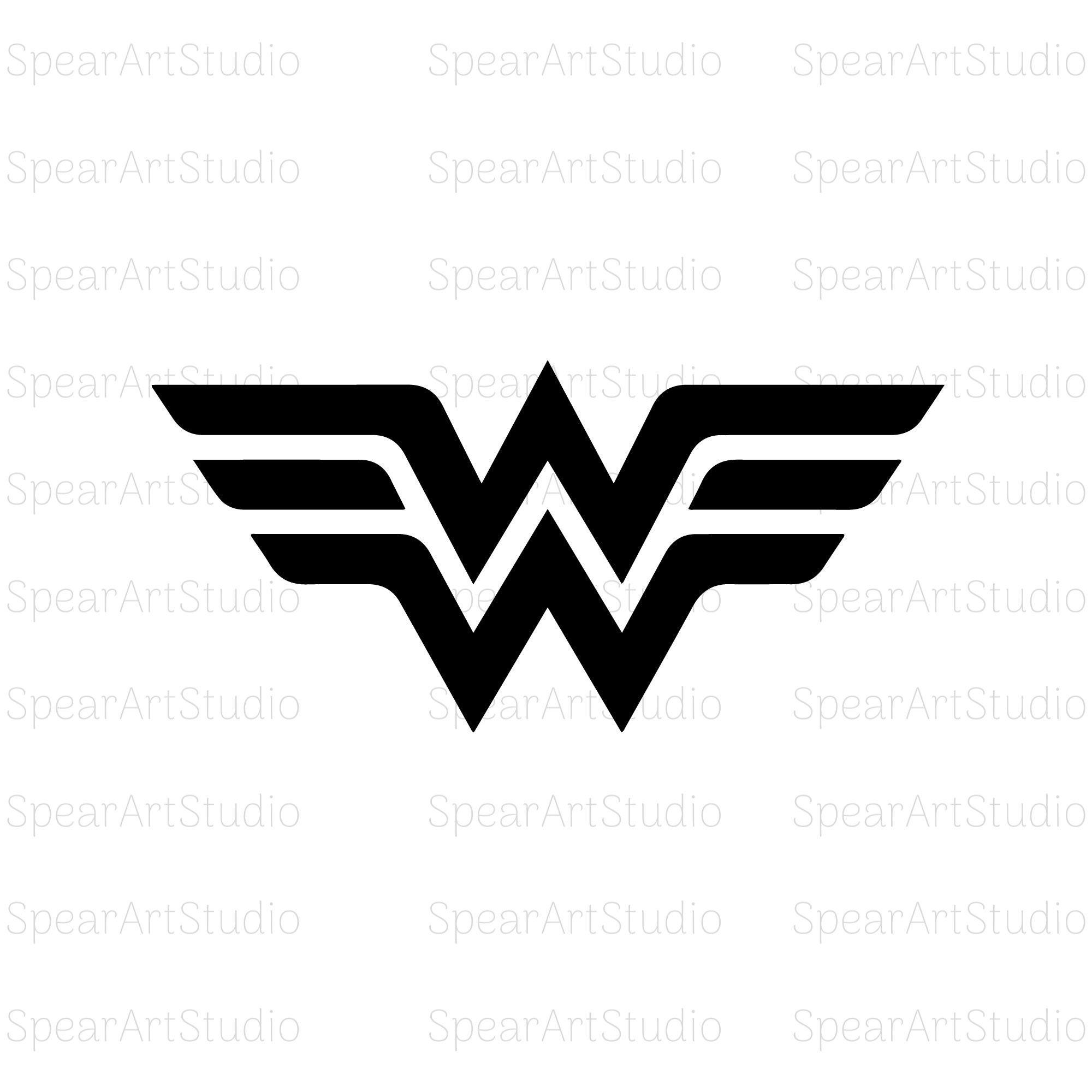 Mujer maravilla logo - Etsy España