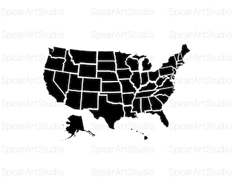 Mapa de EE.UU. SVG, Mapa de América SVG, Estado de EE.UU. Svg, Estados Svg, América Svg, EE.UU. Svg, Mapa Svg, Estado de EE.UU. Svg, Silueta de mapa, Mapa de Estados Unidos Svg