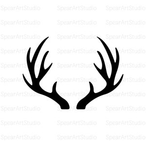 Reindeer Antlers Svg, Deer Antlers Svg. Vector Cut file for Cricut, Silhouette (svg, pdf, png, ai, jpeg)