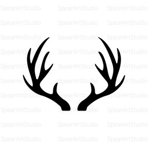 Antlers Svg Elk Antler Svg Deer Antlers Svg Reindeer Antlers Svg