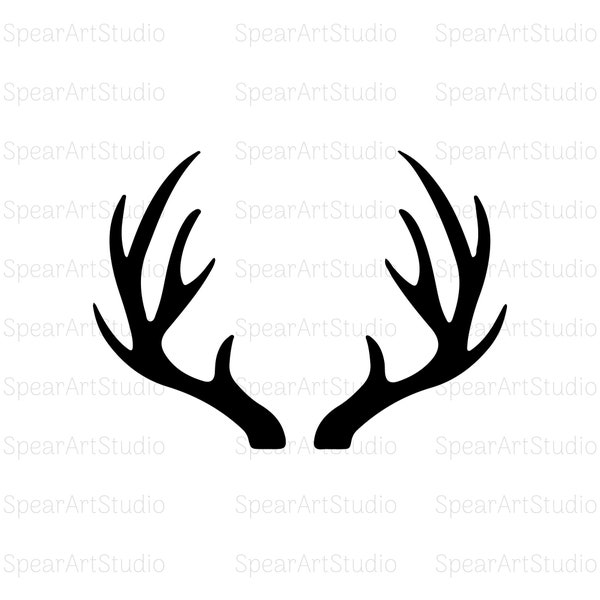 Reindeer Antlers Svg, Deer Antlers Svg. Vector Cut file for Cricut, Silhouette (svg, pdf, png, ai, jpeg)
