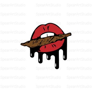 Lips Marijuana Svg Sublimation Design Hand Drawn Lips Png - Etsy