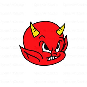 Baby Devil Svg - Devil Face SVG Cricut Cut Files - jpg • png • pdf • svg • ai