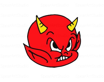 Baby Devil Svg - Devil Face SVG Cricut Cut Files - jpg • png • pdf • svg • ai