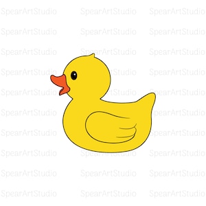 Bath Duck Svg, Rubber Duck Svg, Duck Svg, Cricut Svg, Vector File Svg, Silhouette Svg, Instant Download, Svg, Png, Jpeg, Pdf, Ai