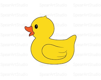 Bath Duck Svg, Rubber Duck Svg, Duck Svg, Cricut Svg, Vector File Svg, Silhouette Svg, Instant Download, Svg, Png, Jpeg, Pdf, Ai