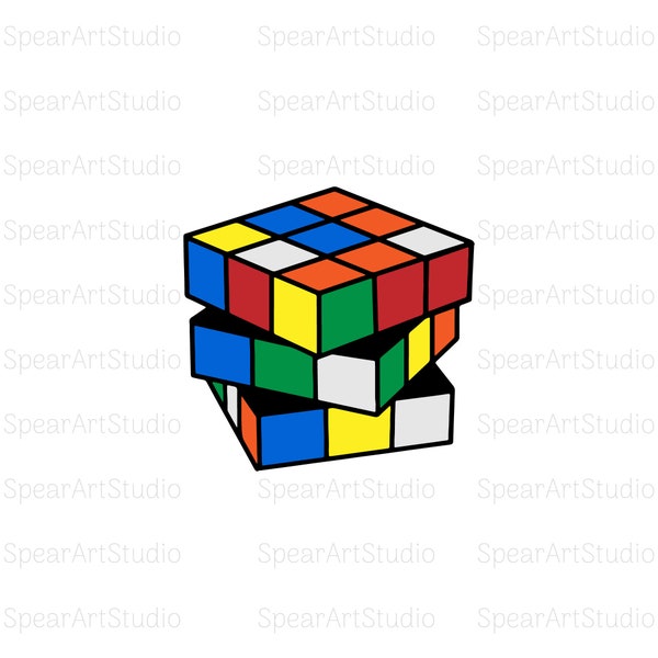 Rubiks Cube SVG, Rubiks Cube SVG Cut file, Rubik's Cube, Digital Download,  Instant Download, Print File - Svg • Png • Jpeg • Pdf • Ai