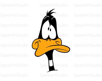 Daffy Duck Svg, Cartoon Svg, Daffy Duck Face Svg, Cartoon Character Svg, Svg Face Cricut, Cartoon Png, Cartoon, Svg • Png • Jpeg • Pdf • Ai