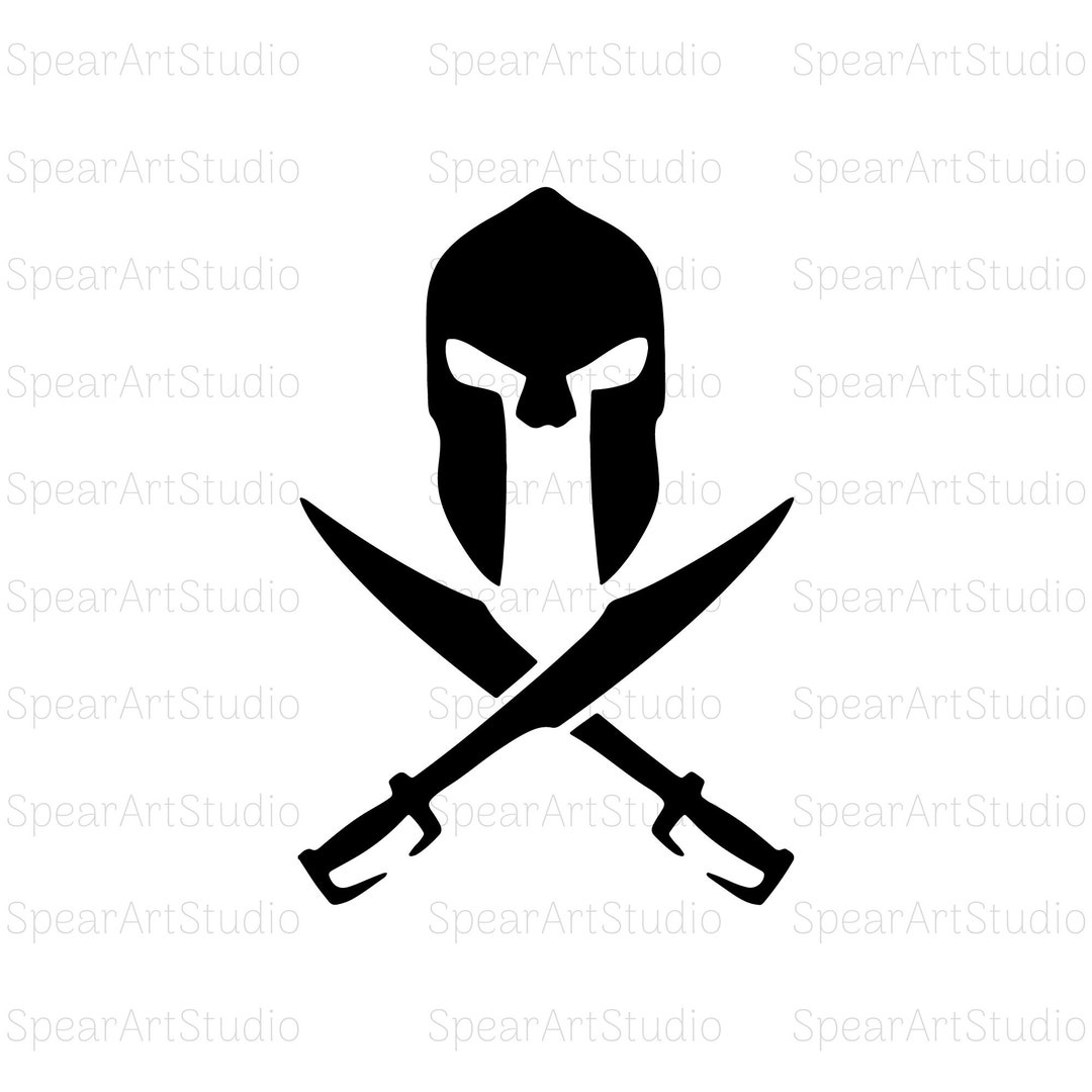 Spartan SVG Cutting File for Cricut, Spartan Swords and Spartan Head