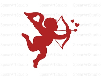 Cupid Svg, Cupid Png, Valentijnsdag Svg, Valentine Svg, Valentijnsdag Cupid Svg, Cupid Cricut, Cupid Clipart, Silhouet, Jpeg, Pdf, Ai