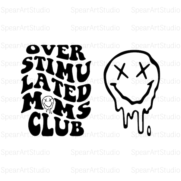 Overstimulated Moms Club Png, Overstimulated Png, Overstimulated Mom Png, Bad Moms Club PNG, Overstimulated Moms Png, Trendy Png