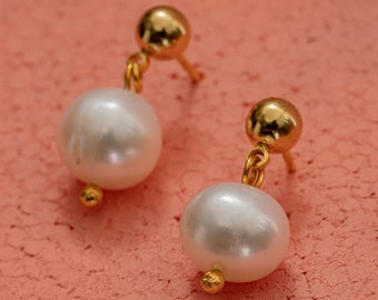 Perlen Ohrringe , Vintage Ohrringe , Brautjungfer Geschenke, Weihnachtsgeschenk