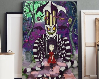 Beetlejuice Art Painting - Etsy