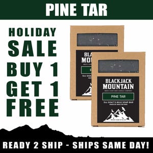 Pine Tar Soap - Great for Men's Gift - Guy Gift - Men's Soap - Goats Milk