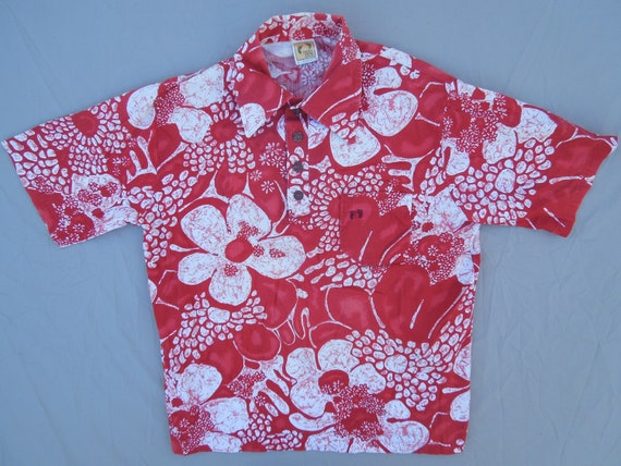 Vintage Hang Ten Surf Polo Shirt Size L - image 1