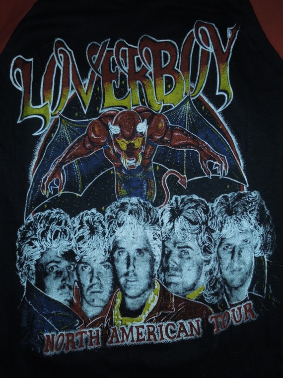 Vintage LOVER BOY Baseball t shirt Size XL - image 2