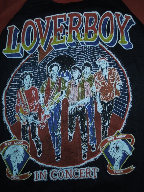 Vintage LOVER BOY Baseball t shirt Size XL - image 4