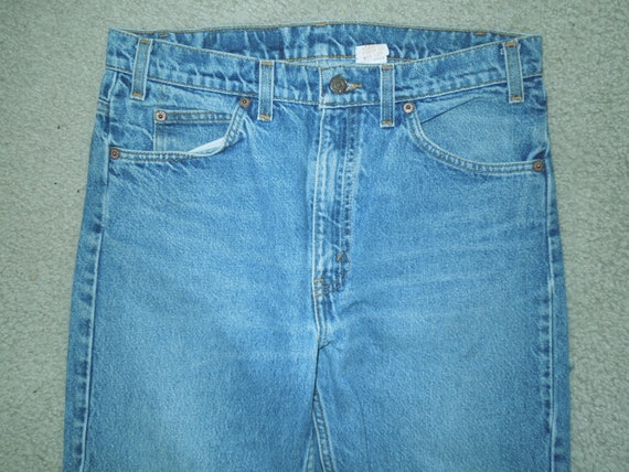 Vintage 505 Levis Denim Jeans Red Tag Made In USA… - image 2