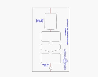 Stratocaster HSH Neck Pocket Routing Template - Strat Neck Pocket Router Guide - 3/8 inch Cast Acrylic