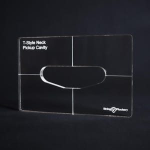 T-Style Neck Guitar Pickup Routing Template