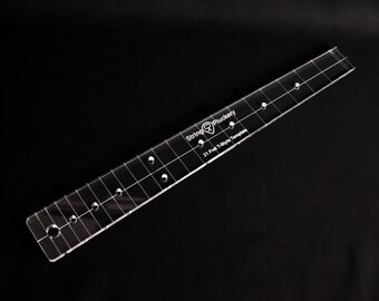 Telecaster Fretboard Routing Template - Tele Fingerboard Router Guide - 3/8 inch Cast Acrylic - Luthier Tool