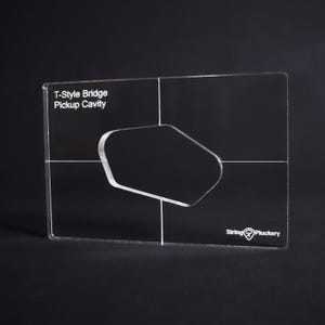 T-Style Bridge Guitar Pickup Routing Template