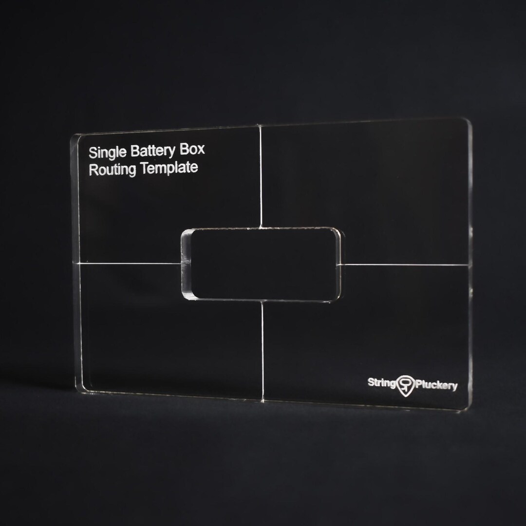 Single Battery Box Guitar Routing Template - Etsy